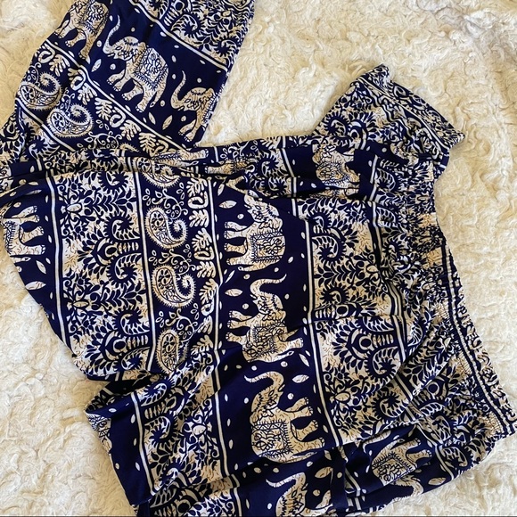 Elephant Pants Small Navy and White - Picture 3 of 8